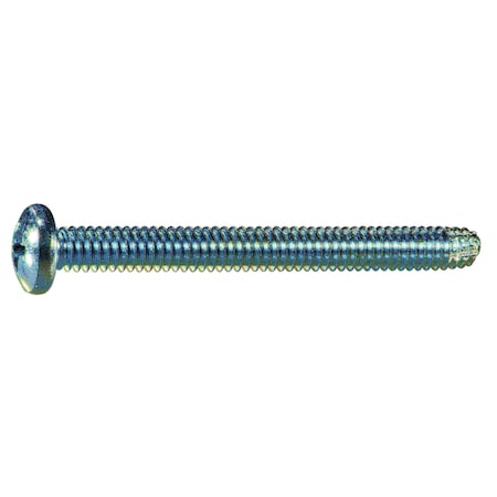 Sheet Metal Screw, 1/4 X 2-1/2 In, Zinc Plated Steel Pan Head Phillips Drive, 6 PK